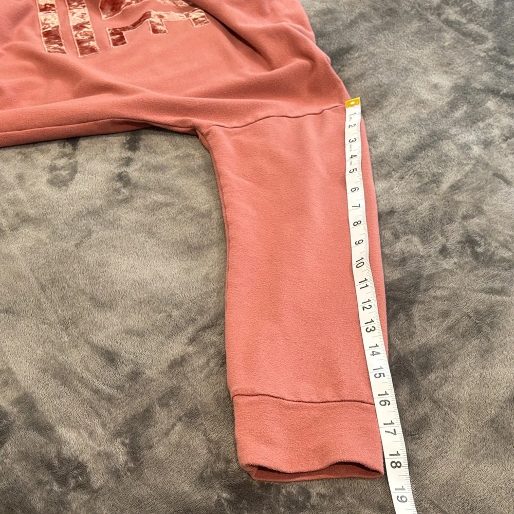 Soho Street New York & Co. Blush LOVE Graphic Hoodie Y2K - Picture 6 of 8